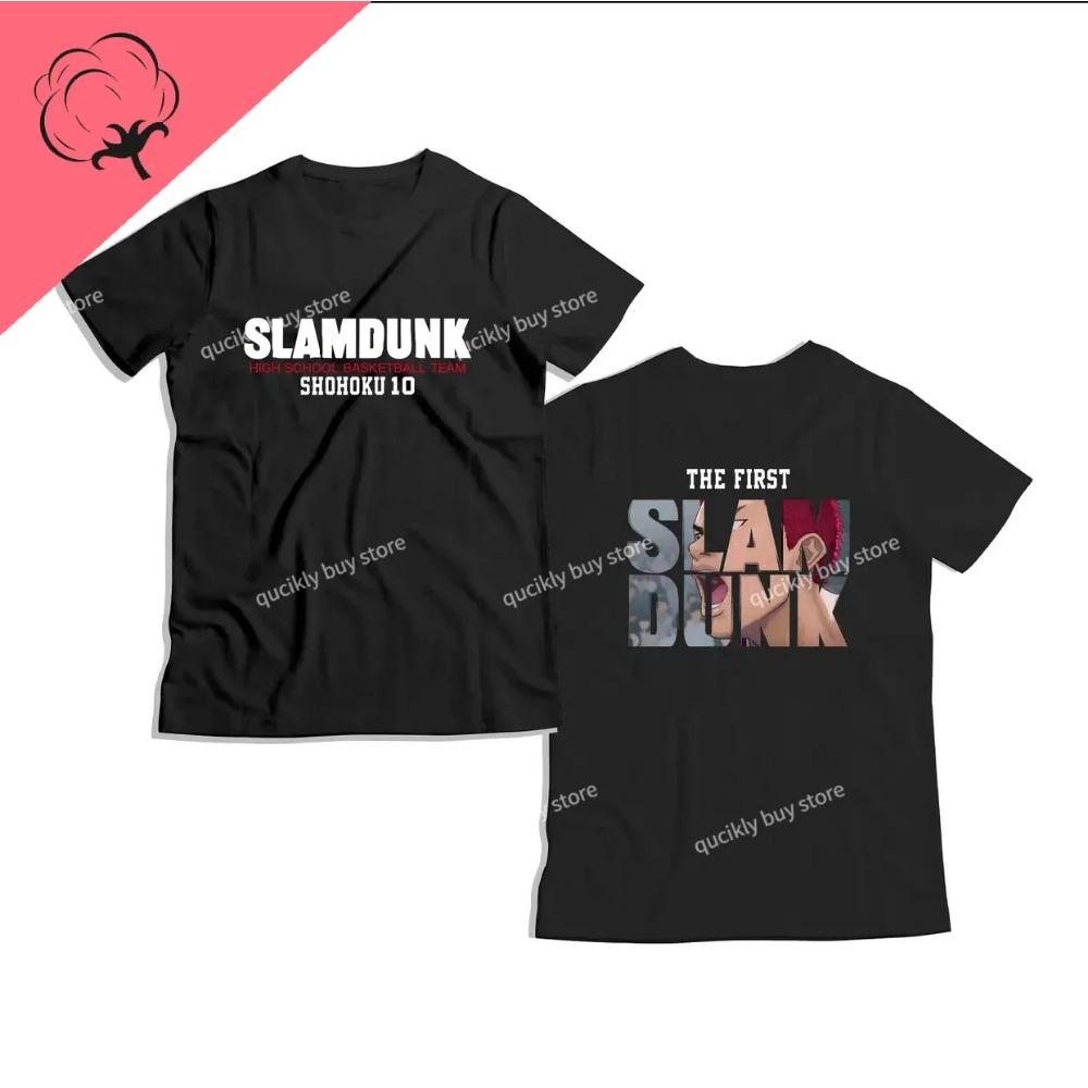 Футболка японской аниме-баскетбольной команды Slam Shohoku, одежда унисекс для косплея, верхняя одежда в уличном стиле, футболка с принтом Sakuragi Hanamichi