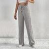 Autumn Women's Solid Colour Straight High Waisted Loose Wide Leg Pants