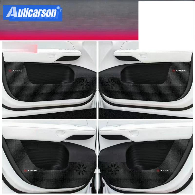 Для Xpeng G6 2026 2026 Автомобильные Накладки на Пороги Кожаные Наклейки Защитная Пластина Порог Задний Бампер Карбоновое Волокно Аксессуары для Багажника