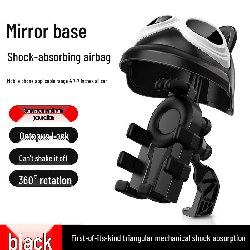 Противоударный Дождезащитный Держатель для Телефона для Электромобилей, Мотоциклов и Шлемов для Доставки с Солнцезащитным Козырьком и Поддержкой Навигации.