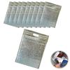 Senfuu Insulated Cooler Thermal Bags with Handles and Pack of 10 Bags, Zipper, Aluminum, 30x40cm,