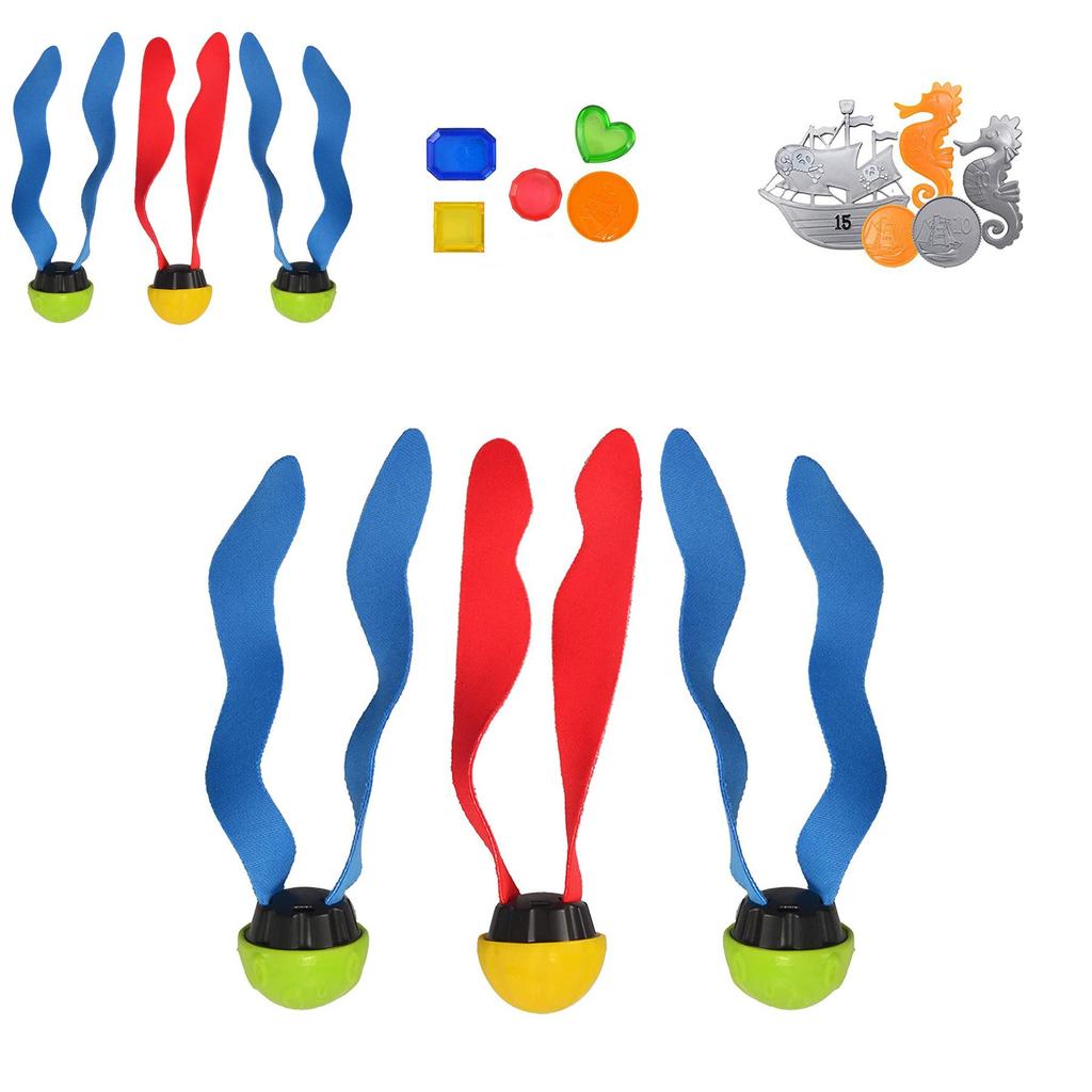 Красочный детский набор для дайвинга с водными кольцами, торпедой, для развлечений в бассейне для детей от 3 до 6 лет