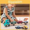 Pattern Animal Wooden Magnetic Car Building Block Children Puzzle Set Toy