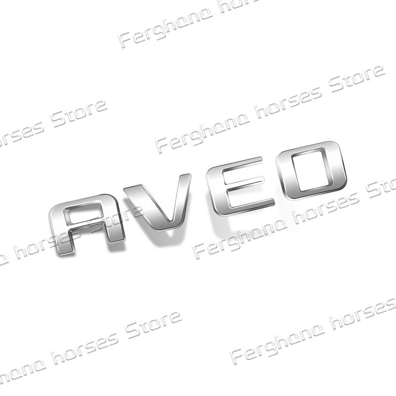 For Chevrolet Aveo Letter Logo Emblem Car Rear Trunk Body Badge Tailgate Decoration Car Styling Accessories
