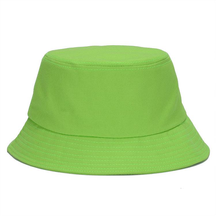Solid Fashion Bucket Hats Summer Hat For Women Men Sun Cotton Flat Top Hat Fisherman Panama Hats