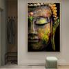 Vivid Large Buddha Face Wall Art Canvas Prints Modern Buddhism Canvas Art Oil Paintings for Living Room Wall Art Canvas Pictures