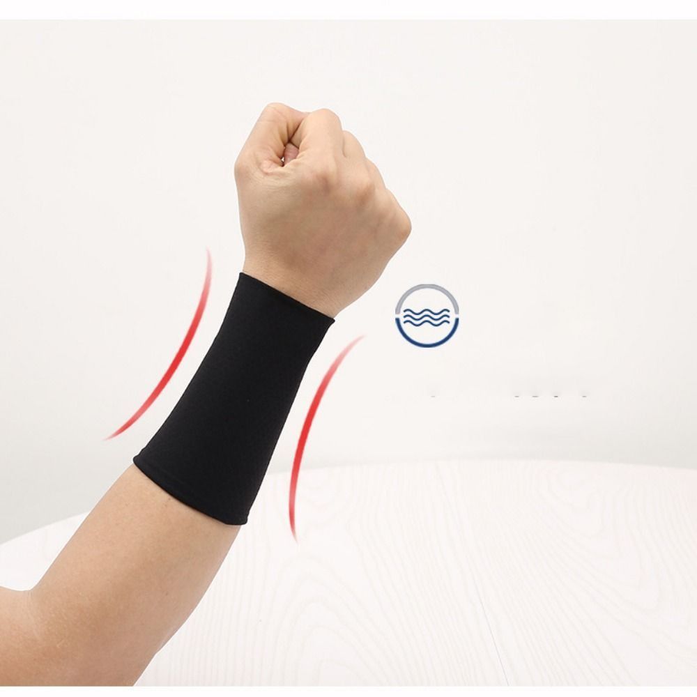 Серый Черный Синий Белый Эластичные напульсники Ice Silk Компрессионный напульсник Поддержка запястья Лето