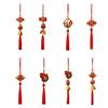 Chinese New Year Decorations 2026 Year of Horse Lucky Charm with Tassel Feng Shui Hanging Pendants for Wealth Good Luck