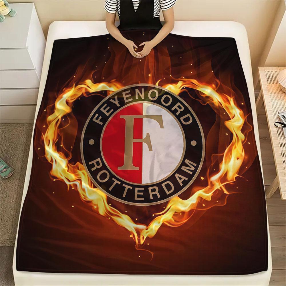 1PC Feyenoord Patterned Flannel Blanket Suitable For All Seasons for Home Decor Warmth and Comfort Gifts Holiday Present