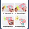 Детская тарелка-запускалка Внешняя юла Динозавр Пистолет Игрушки Мини-летающий диск Стреляющий пистолет Забавная игрушка Кошка