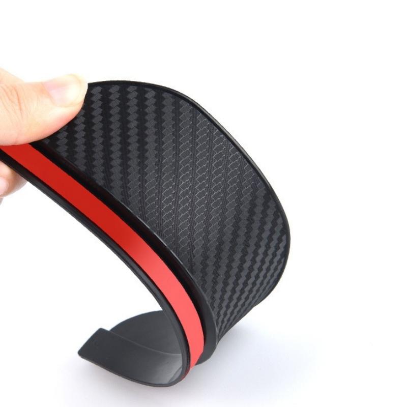 pdsh9 2Pcs Carbon Fiber Car Rearview Mirror Eyebrow Rain Cover for Mitsubishi Eclipse Lancer Outlander Pajero Delica Auto Accessories