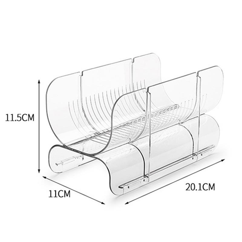 Transparent Red Wine Rack for Home Display, PET Bottle Holder with Creative Stackable Design Ideal Wine Shelf for Fridge Storage