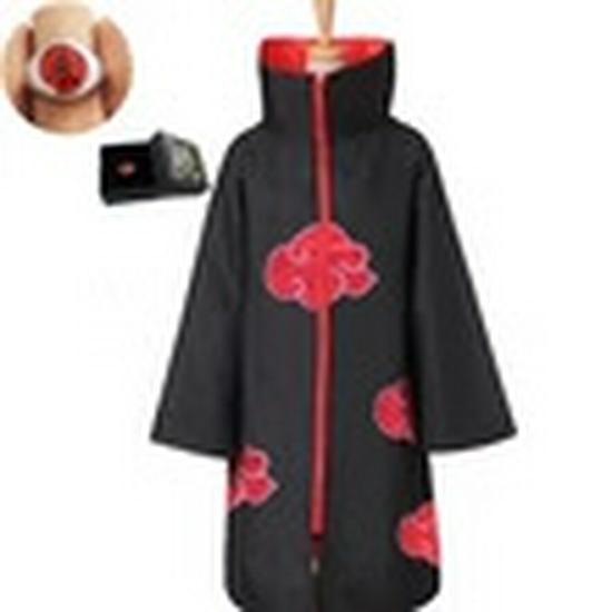 Наруто Акацуки Плащ с красным облаком - Учиха Итачи, Саске и Четвертый Хокаге Минато Костюм для косплея