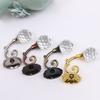 2Pcs Metal Crystal Glass Curtain Holdback Wall Tie Back Hanger Hooks Decor