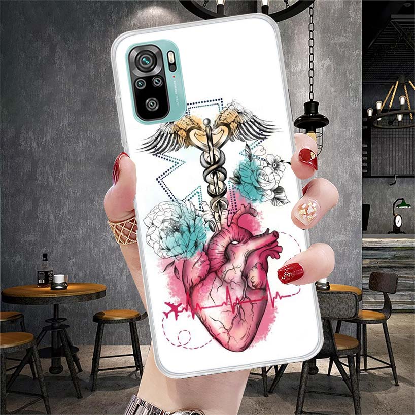 Medicine Nurse Doctor Soft Phone Case For Xiaomi Redmi Note 15 14 14S 13 12 Pro Plus 12S 11 11S 11E 10 10S 11T 5G Fundas Coque R