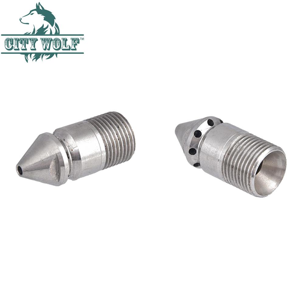 Мойка высокого давления для чистки труб, распылительная насадка для стиральной машины из нержавеющей стали, садовые принадлежности City Wolf
