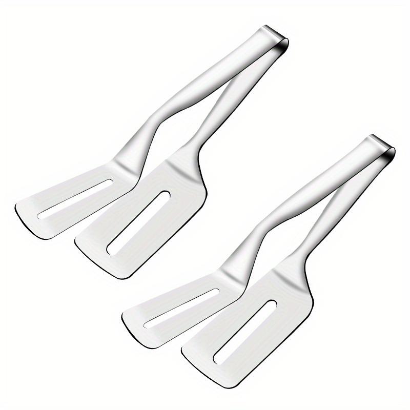 Щипцы для стейков из нержавеющей стали для кухни, щипцы для переворачивания продуктов на гриле, щипцы для гамбургеров, пиццы, пирогов, рыбы, хлеба