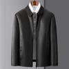 Genuine Leather Jackets for Men In Autumn and Winter New Business Casual Simple Fashion Solid Color Leather Jackets