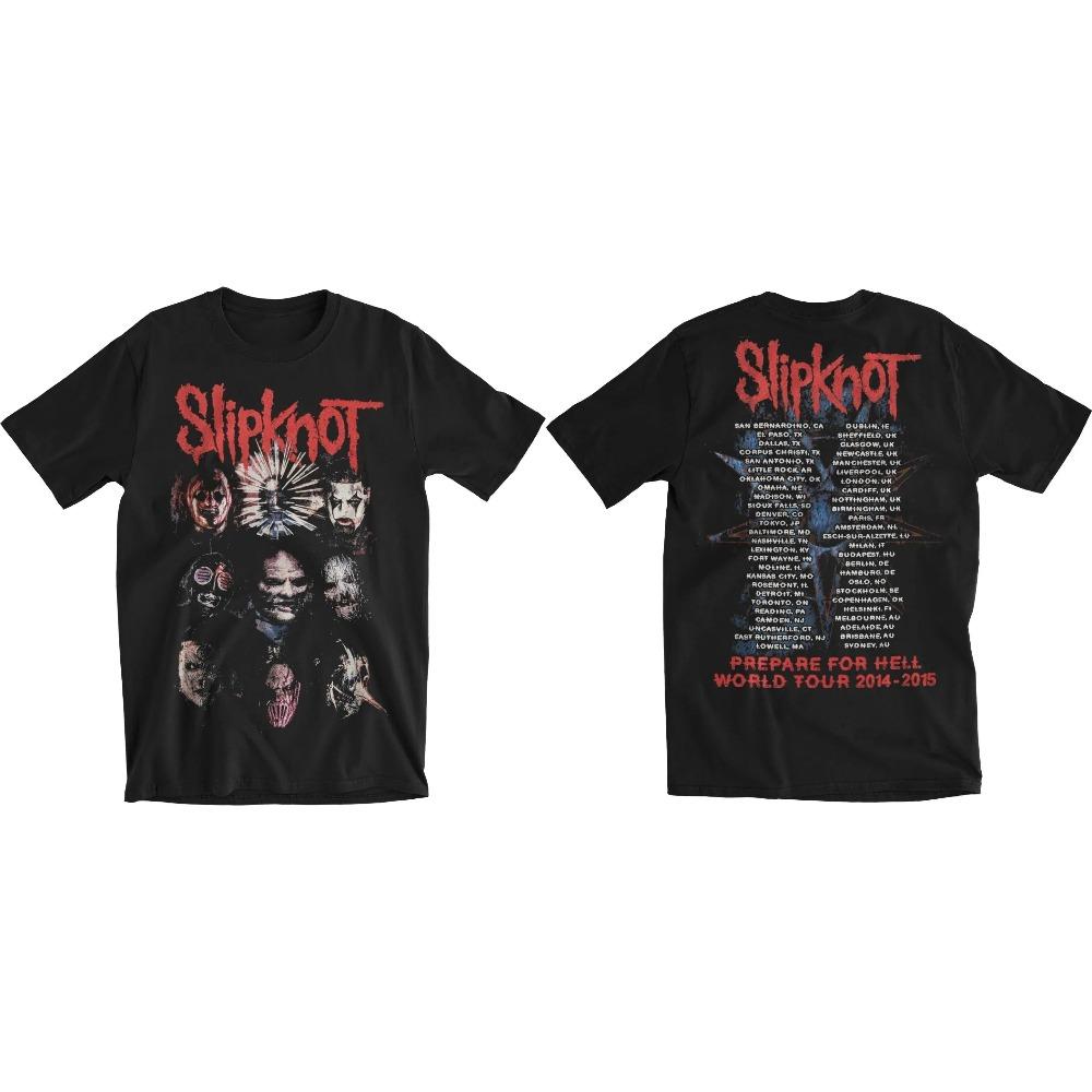 Slipknot Готовьтесь к Аду Постер Альбома Графический Принт Футболка Мужская Женская Свободная Повседневная Оверсайз С коротким рукавом Уличная Хип-Хоп Футболки