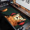 Cool Rock Orange Cat Mouse Pad Large Computer Office Game Table Mat Rubber Antislip Stitched Keyboard Mats 90x40 Xxl Desk Pads