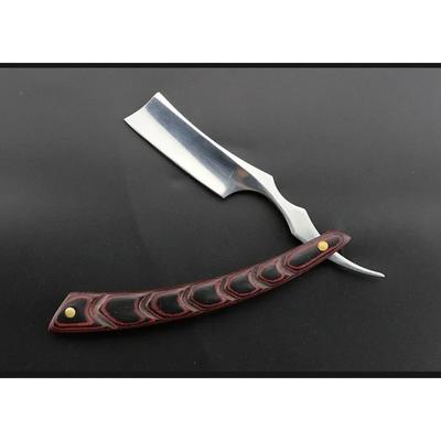 Деревянный триммер ручная бритва профессиональная прямая кромка нержавеющая сталь острая парикмахерская бритва складное бритвенное лезвие бритье стрижка бороды