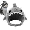 Pet Hat Shark Shaped Adjustable Soft Kitten Outfit Accessories Cat Shark Hat For Party Dress Up Photography Cosplay
