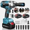 Ударный гайковерт Seesii 650 Н·м, 1/2 дюйма, аккумуляторный электрический гайковерт-шуруповерт, электроинструмент для разборки автомобильных шин, домашний DIY