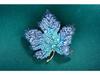 Elegant Diamond Maple Leaf Brooch: Creative Korean Fashion Pin for Suits, Jackets, and Sweaters