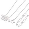 Серебряное ожерелье Cinnamoroll с инициалами Sanrio из корицы, которые можно выгравировать [Cinnamoroll]