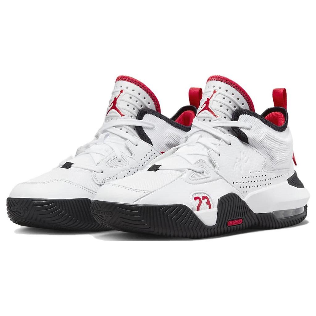 Кроссовки мужские Air Jordan Stay Loyal 2 Белые Университетский красный Черные DQ8401-106