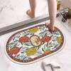Утолщенный коврик для пола в ванной, абсорбирующий коврик из диатомовой грязи, коврик для ног у двери туалета, быстросохнущий нескользящий ковер для туалета