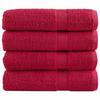 Premium Bath Towels SOLUND 4 pcs Red 100 x 150 cm 600 g m²