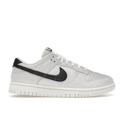 Dunk Low SE белые блестящие замшевые женские кроссовки черные Team-Red HQ3502-100