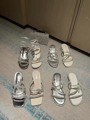 Мода Модные женские туфли-слайды с открытым носком Летние туфли на тонком высоком каблуке Повседневные туфли-лодочки для вечеринок Дамские серебристо-белые туфли для женщин