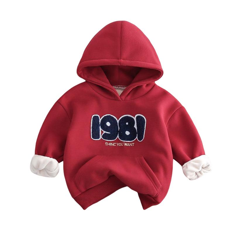 Детские толстовки, универсальный, простой, милый, повседневный, плюшевый пуловер