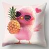 Beach Summer Style Pillow Covers, Colorful Flamingo & Pineapple Print Cushion Cases, Cozy Home Decor For Bedroom Living Room