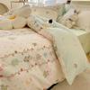 Small Fresh Bed Four-piece Dormitory Quilt Cover Three-piece Bed Sheet Set