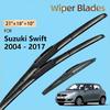 Передние и задние щетки стеклоочистителя для Suzuki Swift Хэтчбек 2004 - 2017 2014 2013 2012 2010 2009 2008 2007 2005 Лобовое стекло