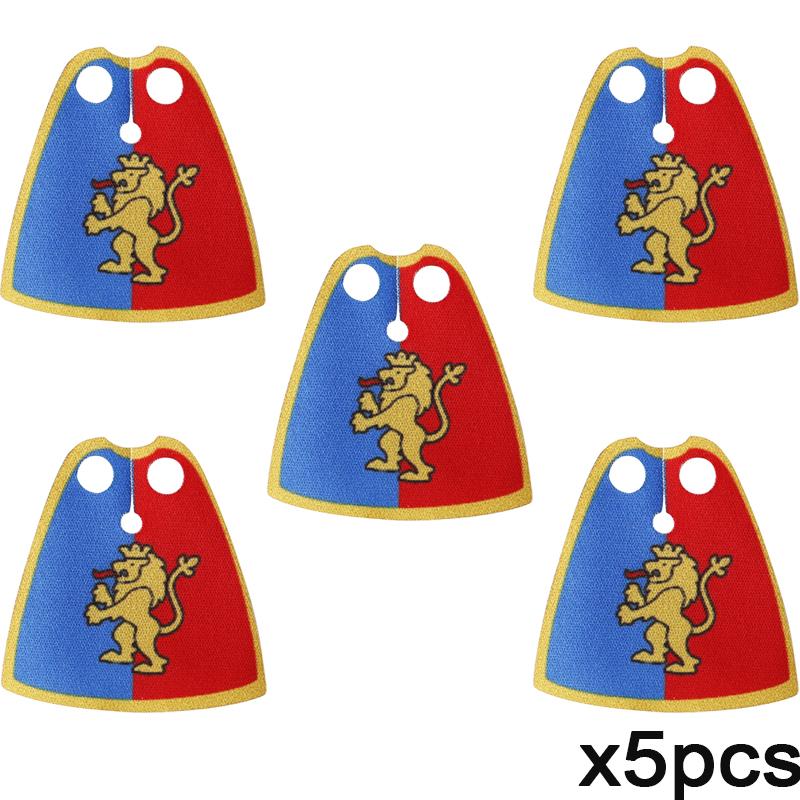 Набор строительных блоков MOC «Средневековый флаг и замок», фигурки, аксессуары, лев, орел, замок Древнего Рима, рыцарский плащ, игрушка-подарок.