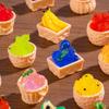 2pcs Cute 1/12 Dollhouse Rattan Frame Hand-woven Dolls Miniature Decoration