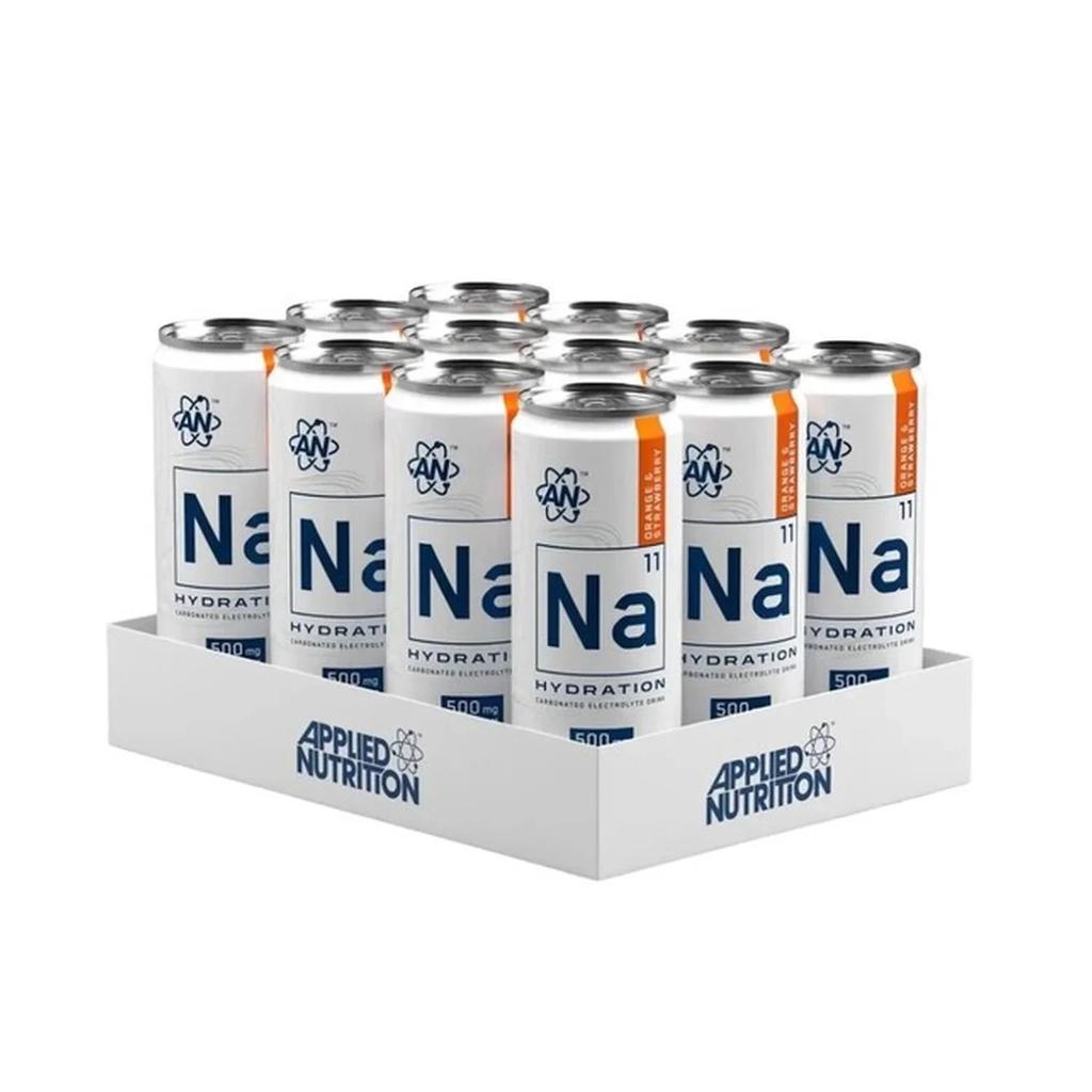 Na11 Hydration Cans, Orange & Strawberry - 12 x 330 ml.
