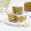 1000pcs/2 Rolls Kraft Paper Round Self-adhesive Label Paper Item Classification Name Stickers Personalized Labels