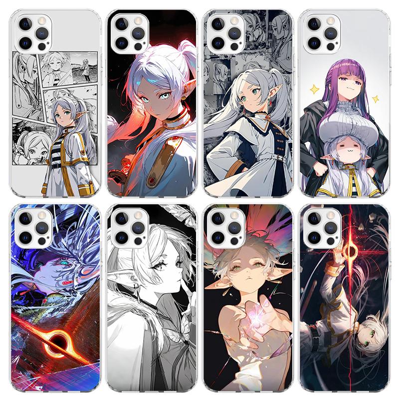 Frieren Beyond Journeys End Phone Case For iPhone 17 Air 11 13 Mini 14 15 Plus 16 12 Pro Max 16E SE 7 8 Pattern Soft TPU Back Co