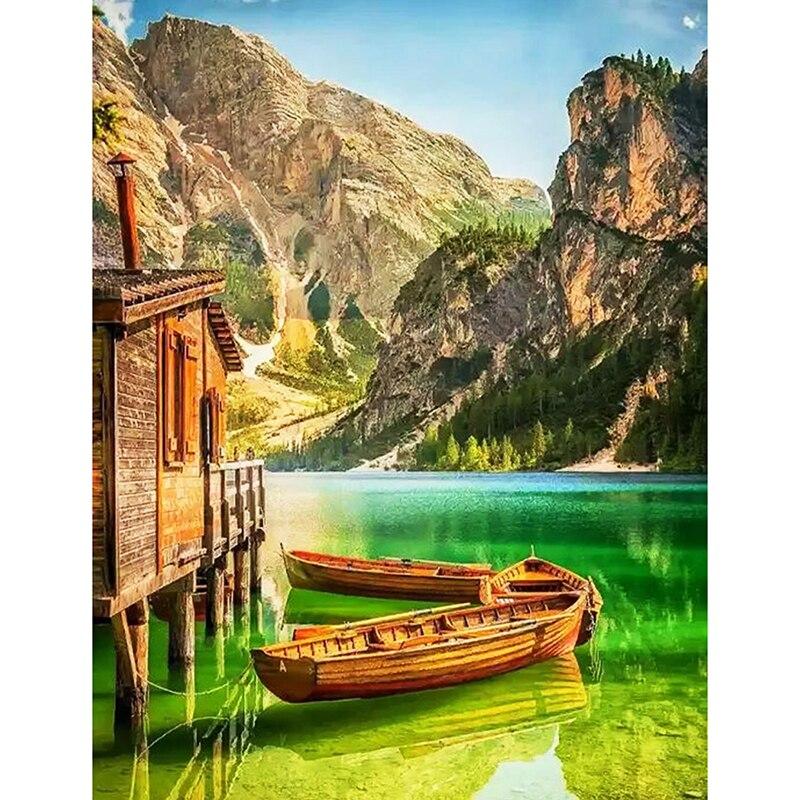 DIY 5D алмазная живопись закат пляж Алмазная вышивка вид на море вышивка крестом полная круглая дрель искусство домашний декор ручной подарок