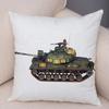 Наволочка с рисунком игрушечного танка для офиса, гостиной, автомобиля, украшения для дома, наволочка