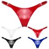 Sexy Thong Patent Leather Female Low Rise Briefs Ladies Shiny Bikini Underpants Lingerie