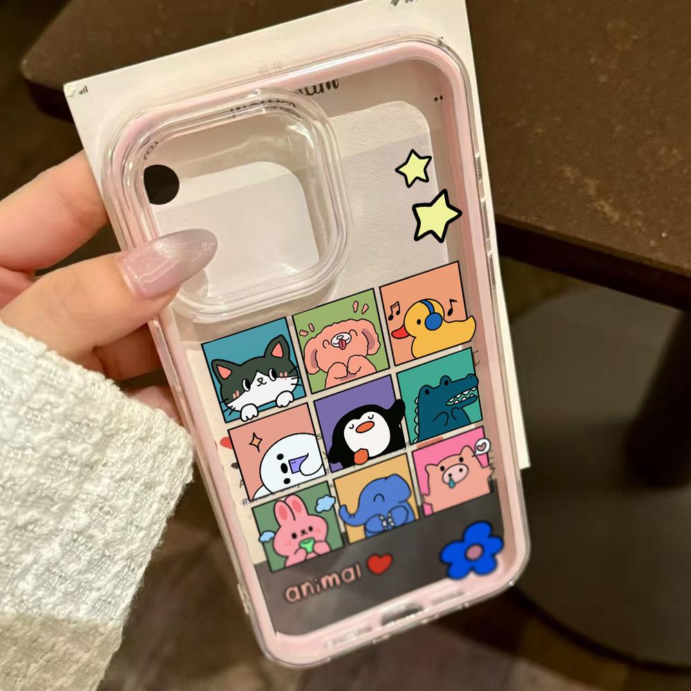 Painted Phone Case for iPhone 17 11 12 13 14 15 16 iPhone 17 12 13 14 15 16 Pro 17 12 13 14 15 16 Pro Max High Quality Painted Animal Cute Phone Case