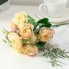 4 Bunch Artificial Rose Flowers 40 Heads Silk Roses Fake Flower for DIY Wedding Party Tables Home Outdoor Indoor Decorations
