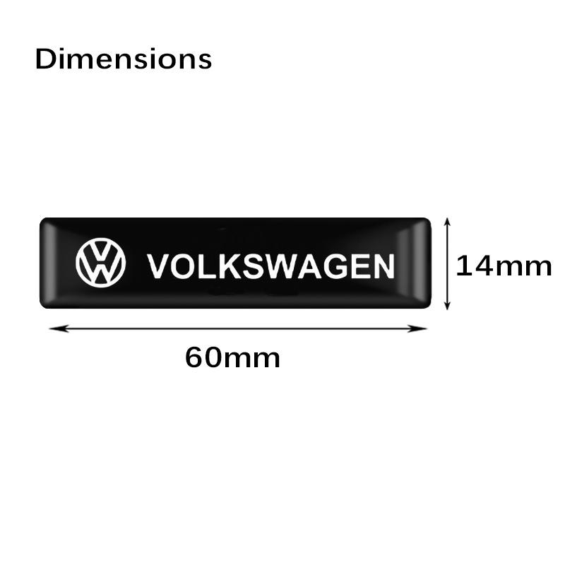 10Pcs 3D Styling Car Epoxy Emblem Stickers For Volkswagen VW Polo Golf GTI Magotan Tiguan Jetta MK6 MK8 Passat Decor Accessories zf6
