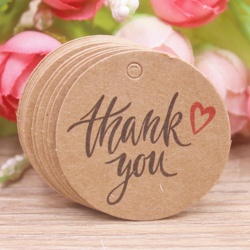 100 шт. подарочных бирок из крафт-бумаги коричневого/белого цвета с 20-метровой веревкой, бумажные бирки с благодарностью для свадебного торжества, детского душа, рождественской вечеринки, украшения